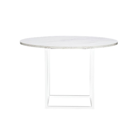 Optical Dining Table White Marble - 1.2M Round - White | Innovative ... pertaining to Holly & Martin Oden Dining Table In White